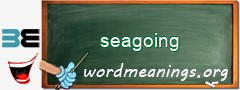 WordMeaning blackboard for seagoing